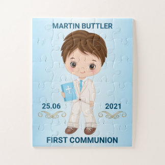 Custom Name Boy First Holy Communion Puzzle