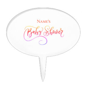 Custom Name Bridal Shower Cake Topper