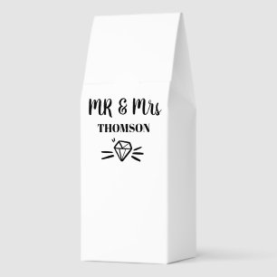 custom name bride and groom modern brush script  roasted coffee