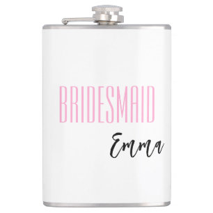 Custom Name Bridesmaid Flask