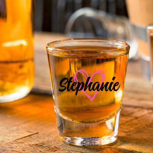 Custom Name Bridesmaid Hen Party Favours Girls Shot Glass