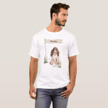 Custom Name Brown Cocker Spaniel Pet Dog T-shirt at Zazzle