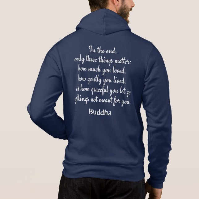Custom Name Buddha Quote 3 shirts & jackets (Back)