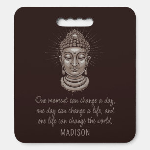 Custom Name Buddha Quote Seat Cushion