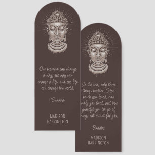 Custom Name & Buddha Quotes Bookmarks