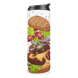Custom name Burger tumbler