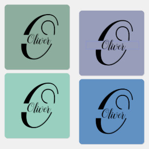 Custom Name Business Clothing Logo Initial Name Kids' Labels