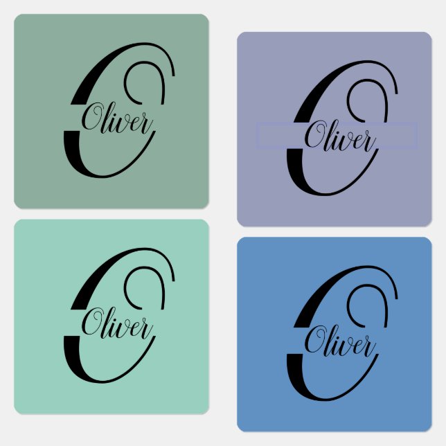 Custom Name Business Clothing Logo Initial Name  Kids' Labels (Group)