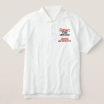 Custom Name Business Embroidered Polo at Zazzle