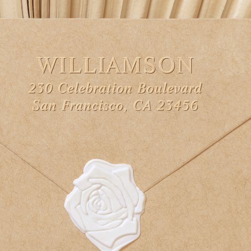 Custom Name Business Personalized Return Address Embosser