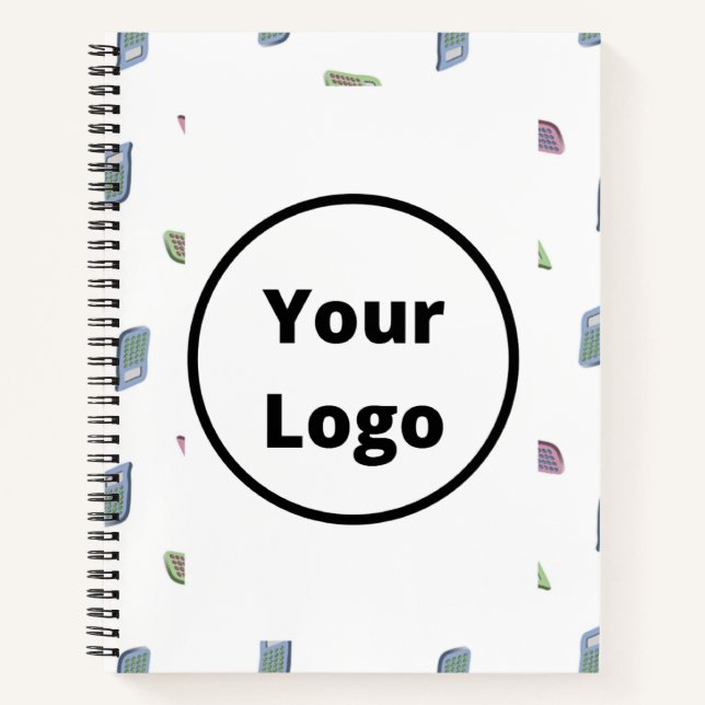 Custom name calculator pattern notebook (Front)