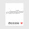 Custom Name Calligraphy Tumbler Decal Laptop Label