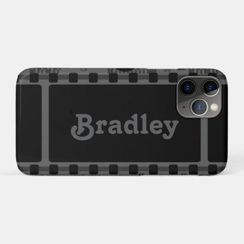 Custom name camera negative film iPhone 11 pro case