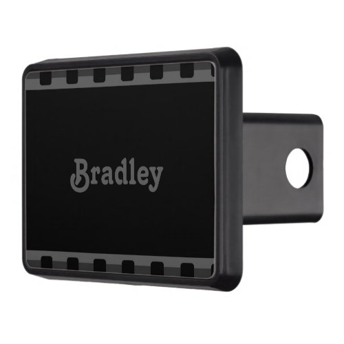 Custom name camera negative film hitch cover