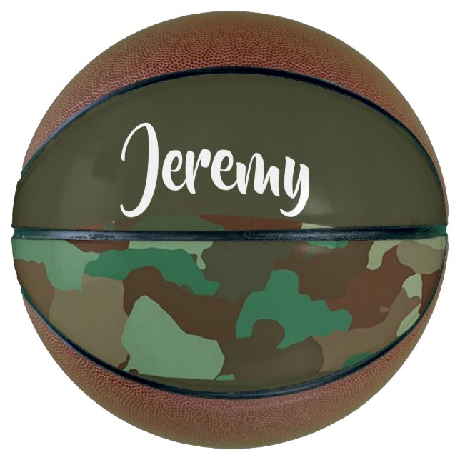 Custom  name camouflage pattern basketball (Front)
