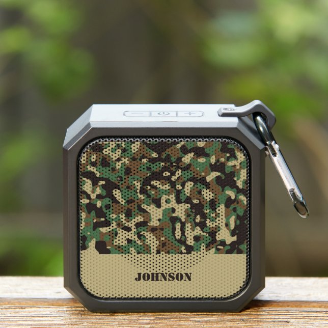 Custom name camouflage pattern bluetooth speaker (Insitu(Outdoor))
