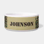 Custom name camouflage pattern bowl<br><div class="desc">Elevate your style with our Custom Name Camouflage Pattern design. Personalize this trendsetting camouflage print with your name for a unique and dynamic look that captures attention.</div>