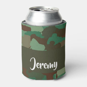 Custom  name camouflage pattern can cooler