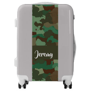 Custom  name camouflage pattern luggage