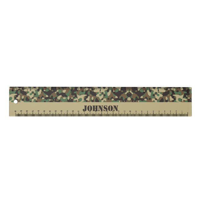 Custom name camouflage pattern ruler (Front)