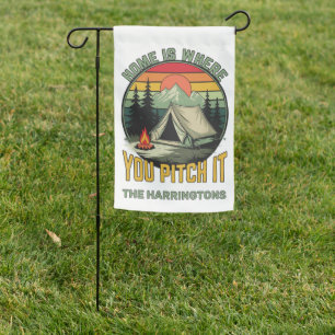 Custom Name Camping Garden Flag
