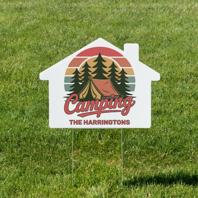 Custom Name Camping Sign (Insitu)