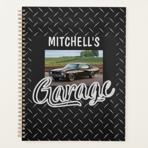 Custom NAME CAR Photo Retro Hot Rod Racing Garage Planner