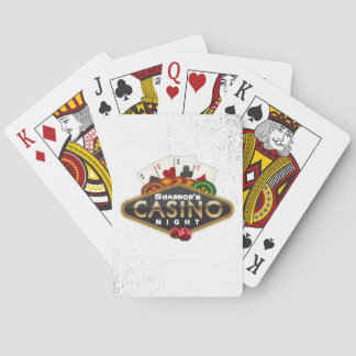 Custom Name Casino Night Playing Cards