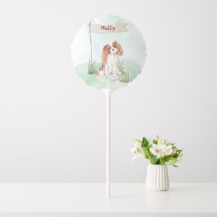 Custom Name Cavalier King Charles Spaniel Pet Dog Balloon