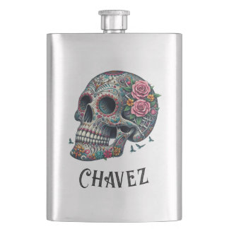 Custom Name Celebration of Life and Death Flask