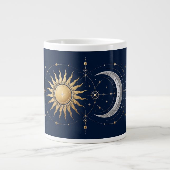 Custom Name Celestial Sun & Moon Magic Mug (Front)