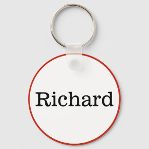 Custom Name Change Text & Colors ID Tag Keychain