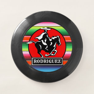 Custom NAME Charro Horse Spanish Mexican Serape Wham-O Frisbee
