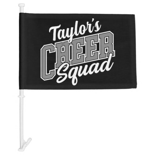 Custom NAME Cheerleader School Varsity Cheer Squad Car Flag