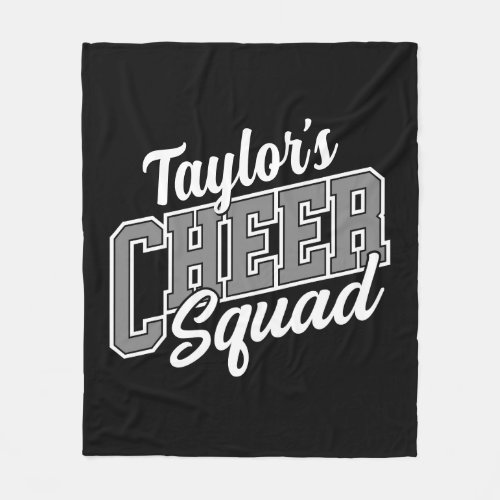 Custom NAME Cheerleader School Varsity Cheer Squad Fleece Blanket
