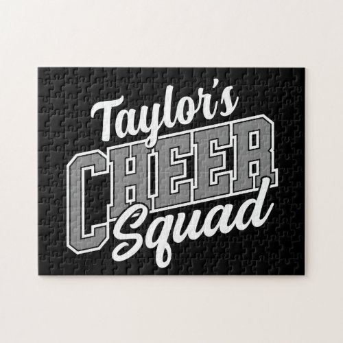 Custom NAME Cheerleader School Varsity Cheer Squad Jigsaw Puzzle