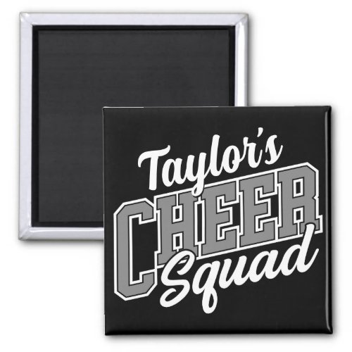 Custom NAME Cheerleader School Varsity Cheer Squad Magnet