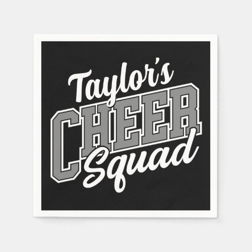 Custom NAME Cheerleader School Varsity Cheer Squad Napkins