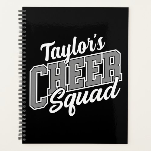 Custom NAME Cheerleader School Varsity Cheer Squad Planner
