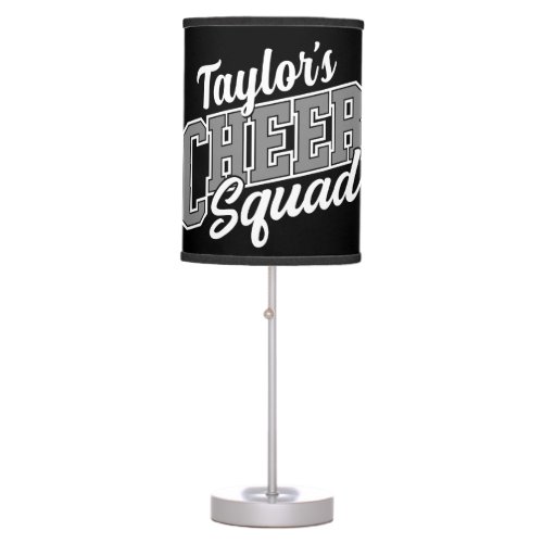 Custom NAME Cheerleader School Varsity Cheer Squad Table Lamp