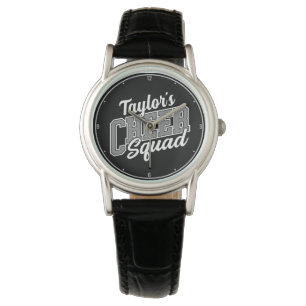 Custom NAME Cheerleader School Varsity Cheer Squad Watch
