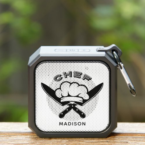 Custom name Chef Logo Bluetooth Speaker