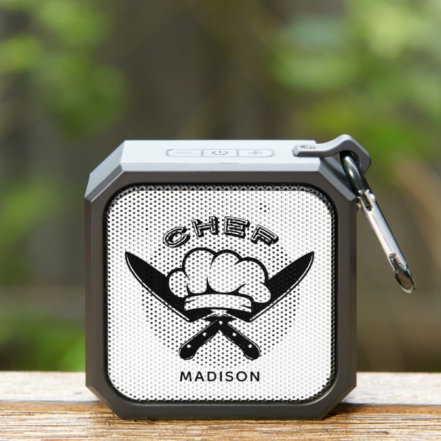 Custom name Chef Logo Bluetooth Speaker (Insitu(Outdoor))