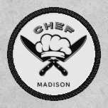 Custom Name Chef Logo Patch at Zazzle