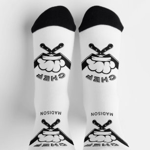 Custom name Chef Logo Socks