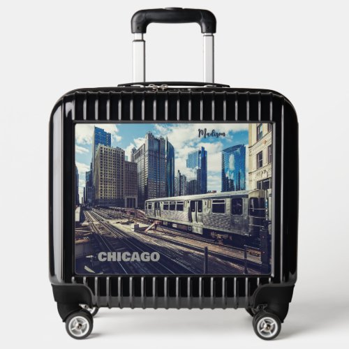 Custom Name Chicago USA Luggage