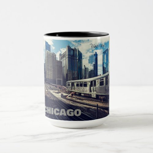 Custom Name Chicago USA Mug