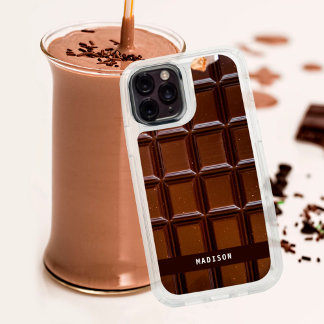 Custom Name Chocolate Candy Bar Chocolate Lover iPhone 16 Plus Case