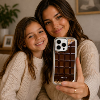 Custom Name Chocolate Candy Bar iPhone 16 Pro Max Case