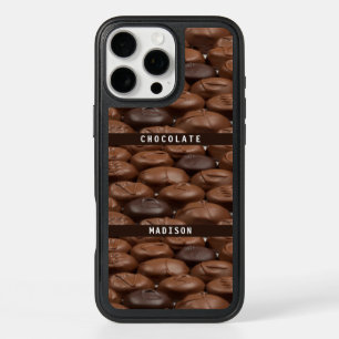 Custom Name Chocolate Candy Truffles Food Lover iPhone 16 Pro Max Case